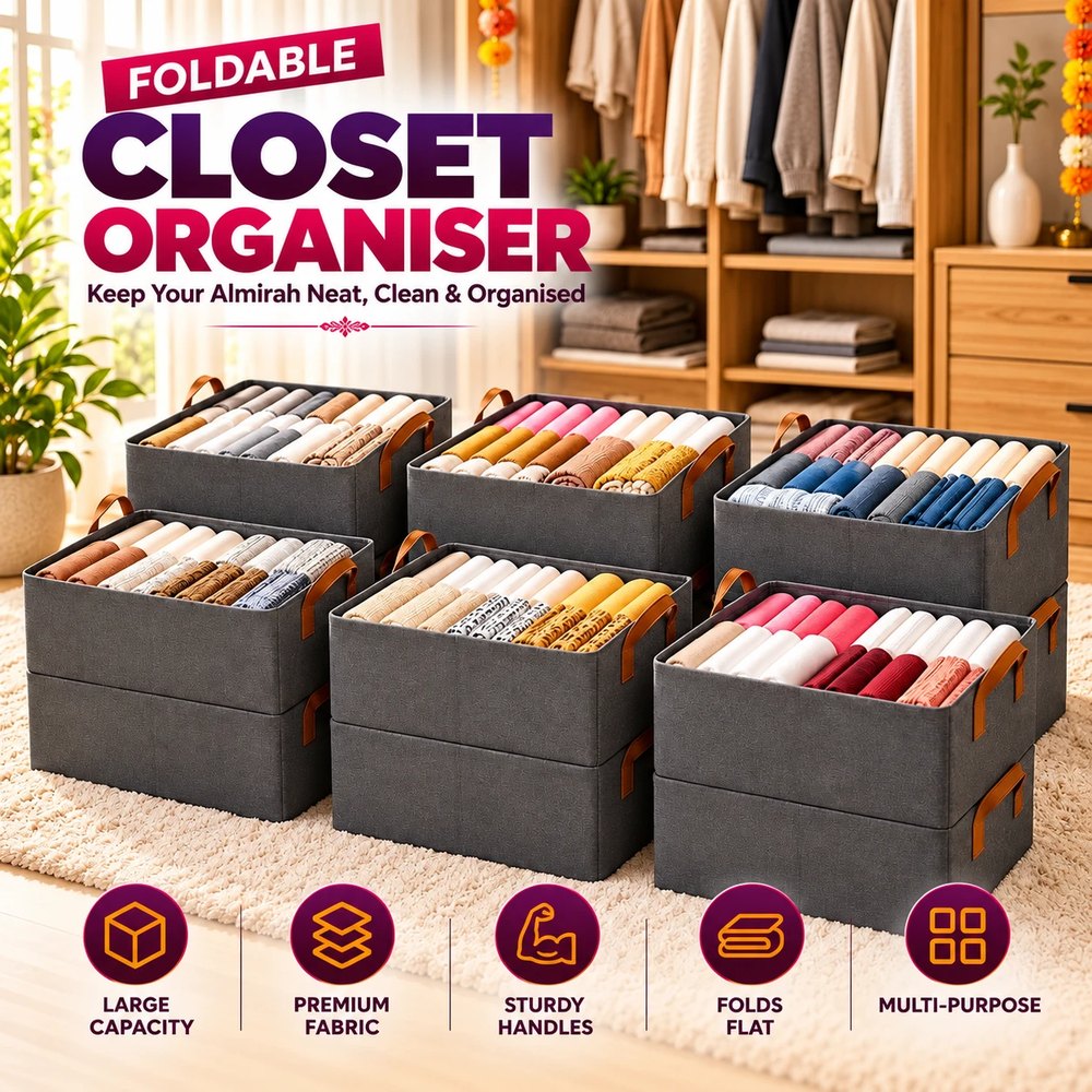 Large Clothes Storage Box - Diwali Offer